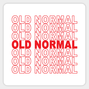 Old Normal Bag Design Magnet